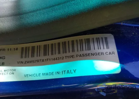 2015 Maserati Ghibli S Q4 z USA, uszkodzony, nr VIN ZAM57RTA1F1144312